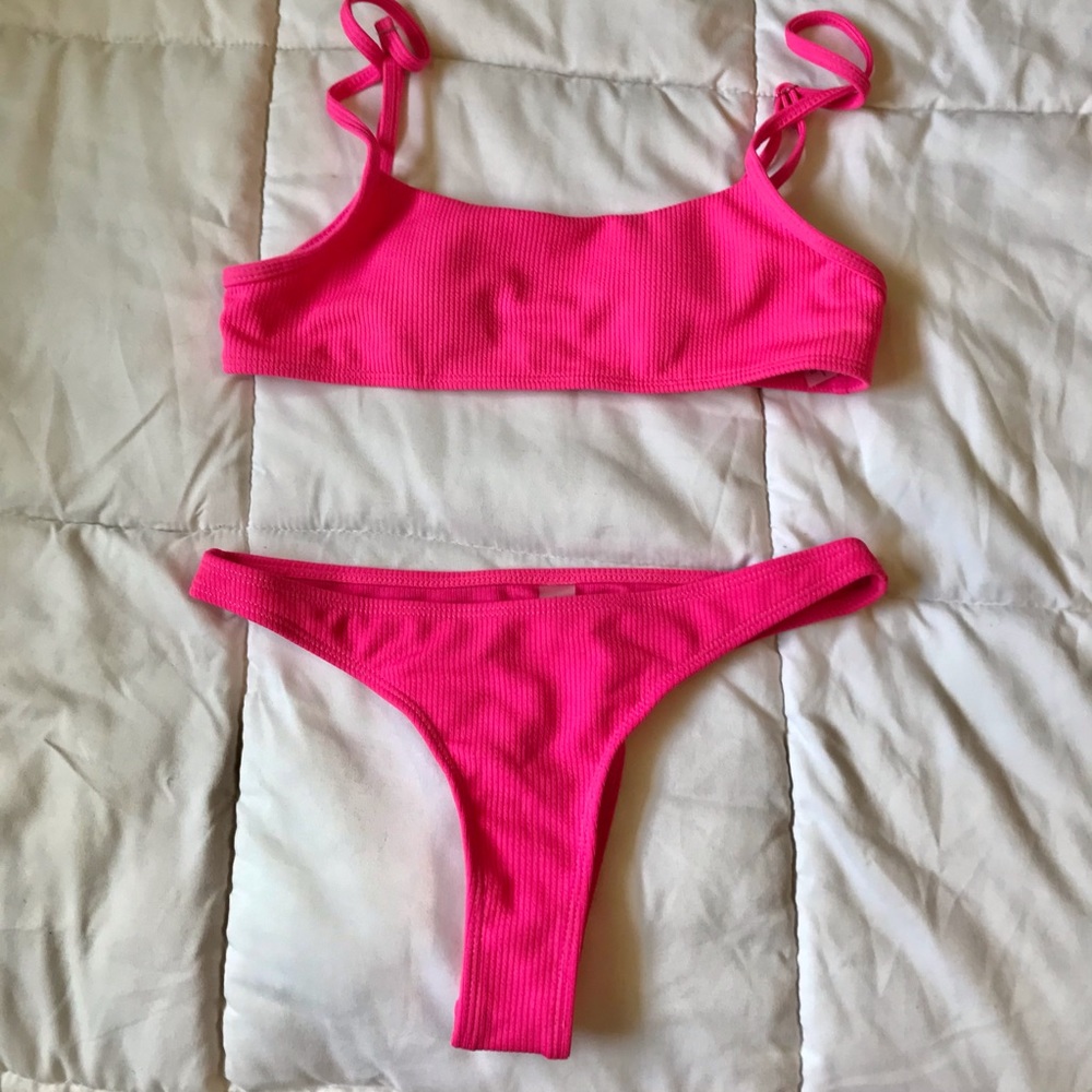 hot pink sunny bunny bikini